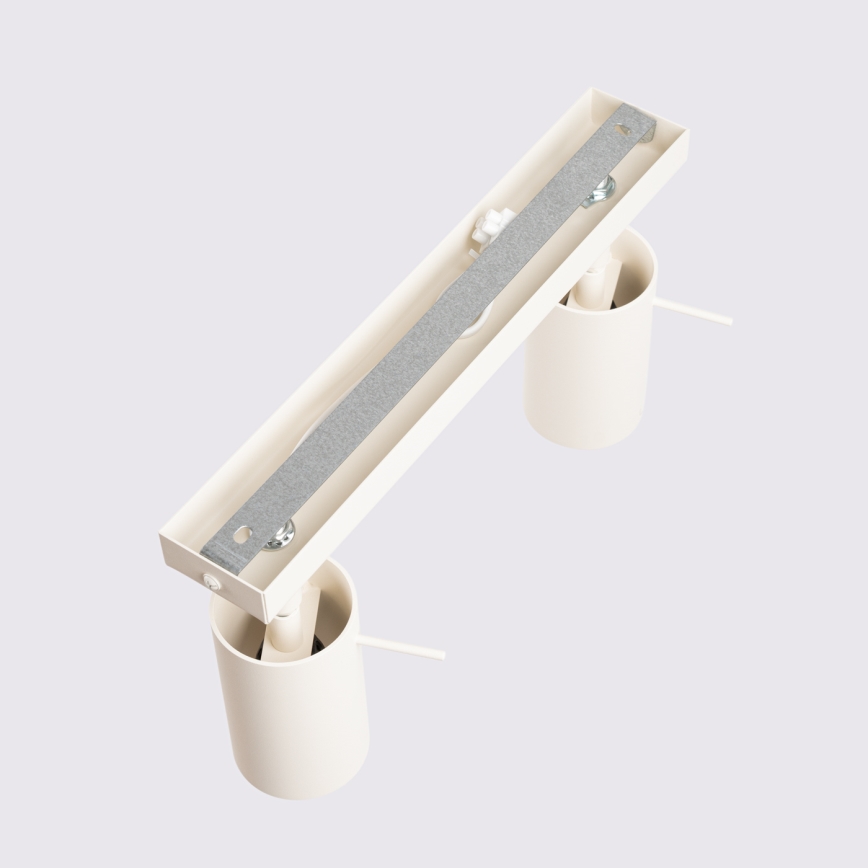 Φωτιστικό σποτ RING 2xGU10/10W/230V κρεμ