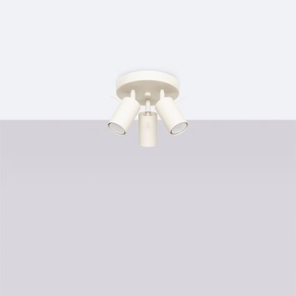 Φωτιστικό σποτ RING 3xGU10/10W/230V κρεμ