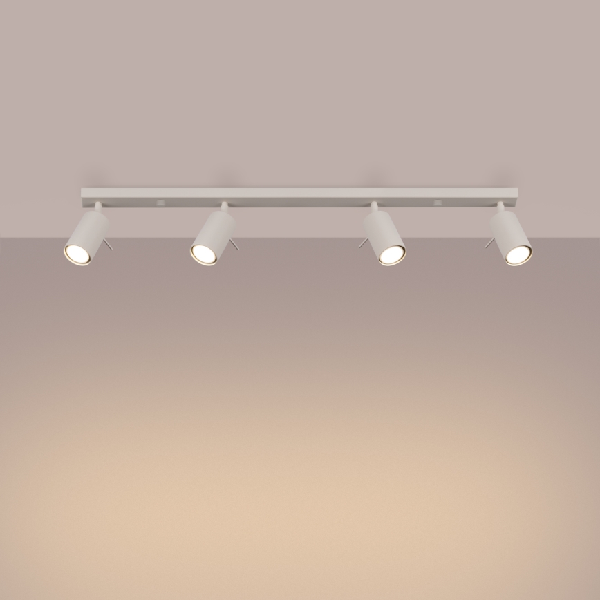 Φωτιστικό σποτ RING 4xGU10/10W/230V κρεμ