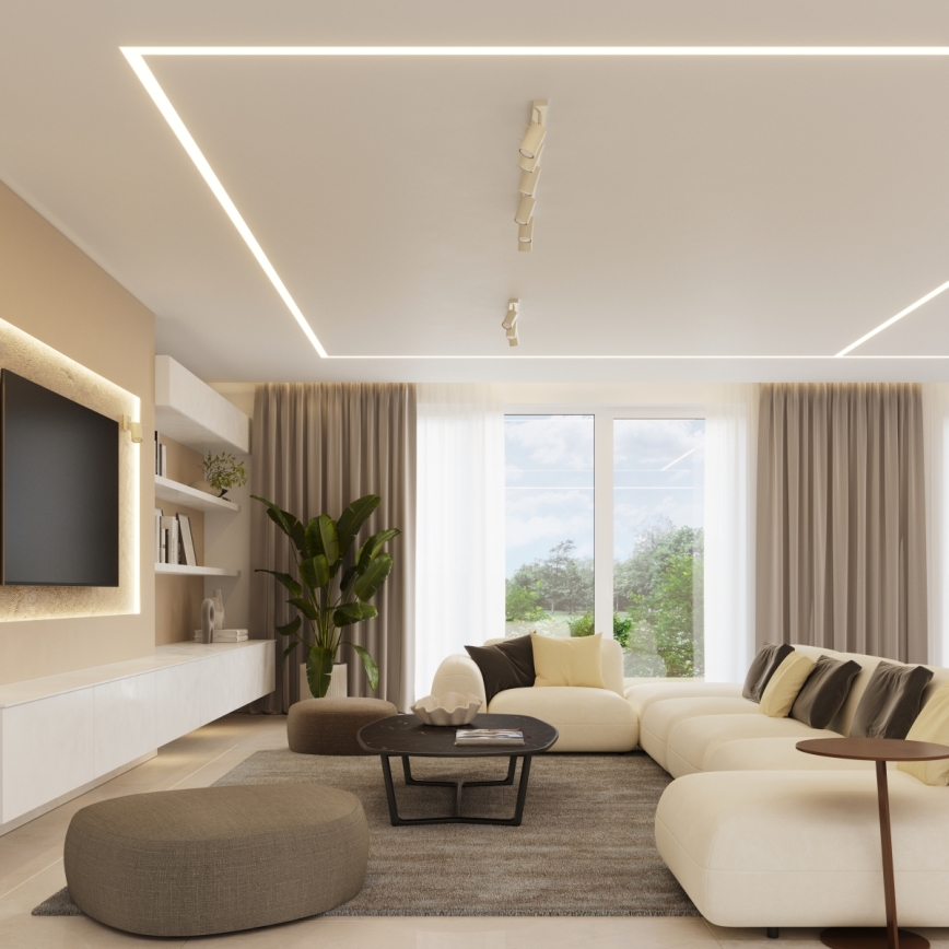 Φωτιστικό σποτ RING 6xGU10/10W/230V κρεμ