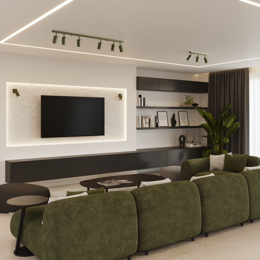 Σποτ τοίχου RING 1xGU10/10W/230V πράσινο