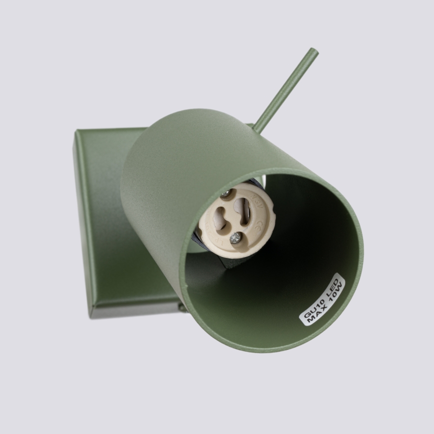Σποτ τοίχου RING 1xGU10/10W/230V πράσινο