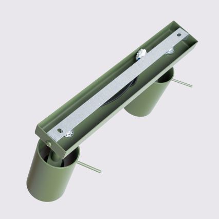 Φωτιστικό σποτ RING 2xGU10/10W/230V πράσινο