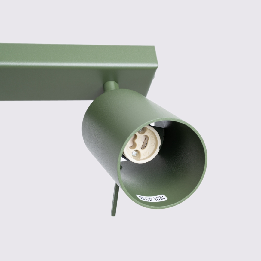 Φωτιστικό σποτ RING 3xGU10/10W/230V πράσινο
