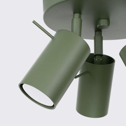 Φωτιστικό σποτ RING 3xGU10/10W/230V πράσινο