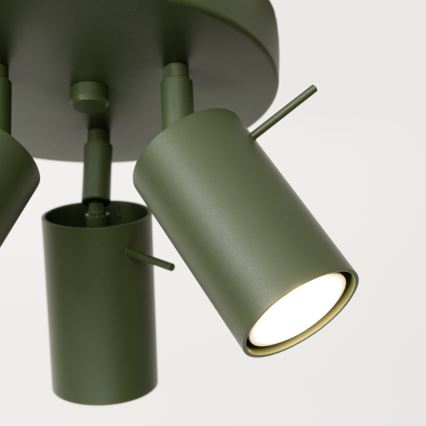 Φωτιστικό σποτ RING 3xGU10/10W/230V πράσινο