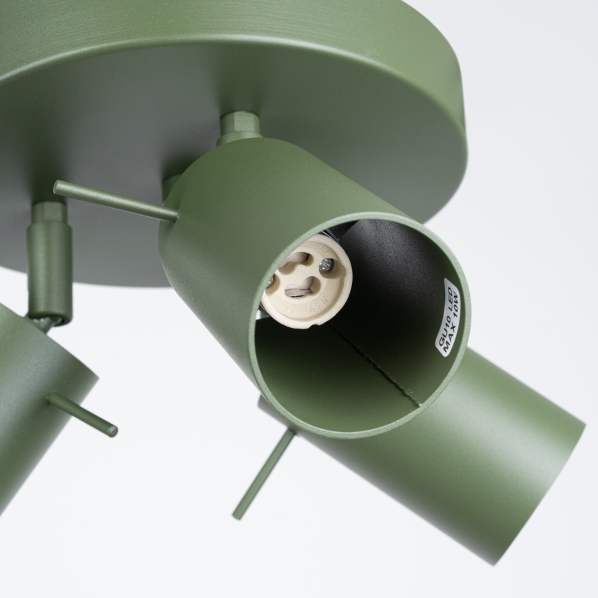 Φωτιστικό σποτ RING 3xGU10/10W/230V πράσινο