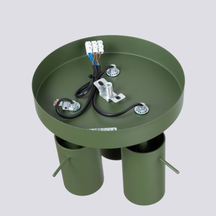 Φωτιστικό σποτ RING 3xGU10/10W/230V πράσινο