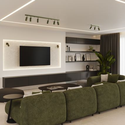 Φωτιστικό σποτ RING 6xGU10/10W/230V πράσινο