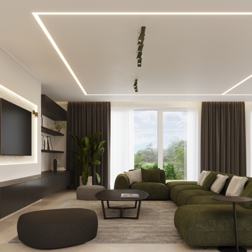 Φωτιστικό σποτ RING 6xGU10/10W/230V πράσινο