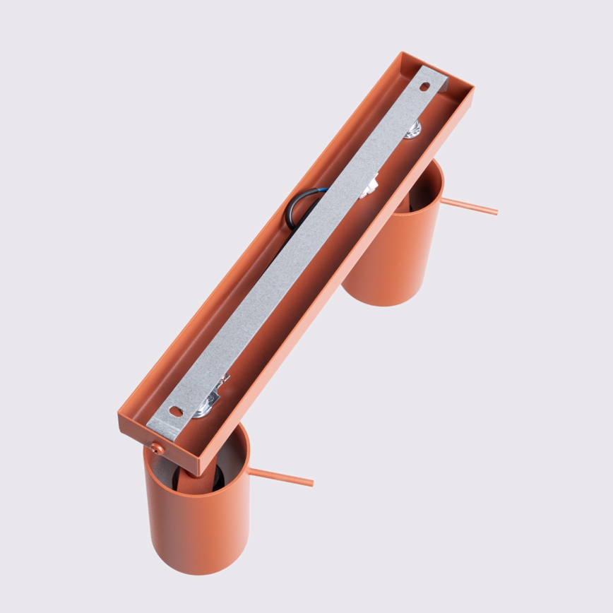 Φωτιστικό σποτ RING 2xGU10/10W/230V κόκκινο