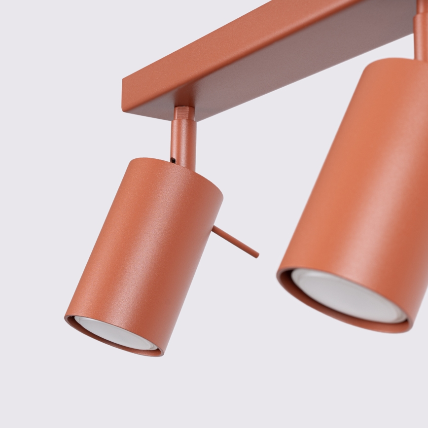 Φωτιστικό σποτ RING 3xGU10/10W/230V κόκκινο