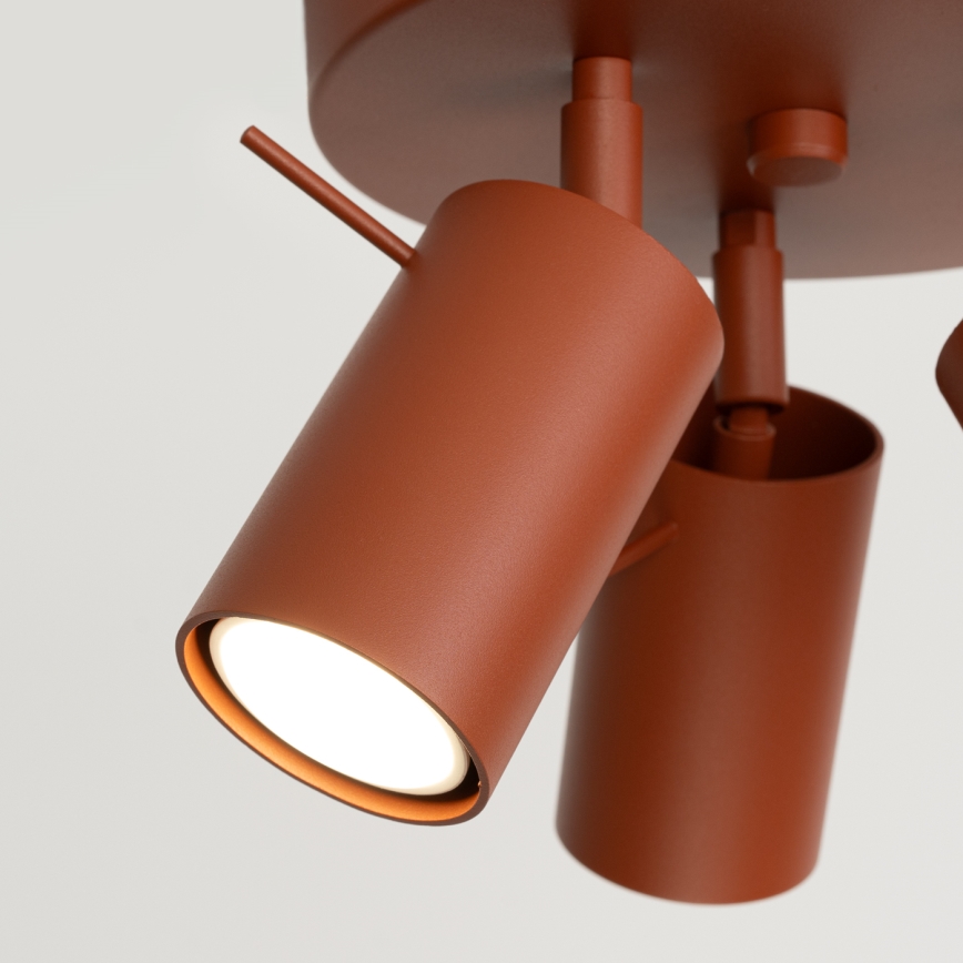 Φωτιστικό σποτ RING 3xGU10/10W/230V κόκκινο