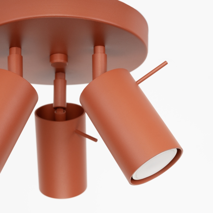 Φωτιστικό σποτ RING 3xGU10/10W/230V κόκκινο