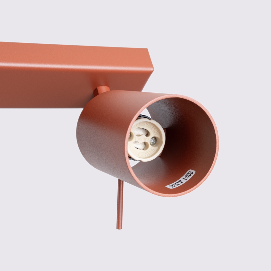 Φωτιστικό σποτ RING 6xGU10/10W/230V κόκκινο