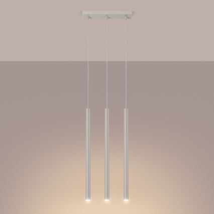 Κρεμαστό φωτιστικό οροφής PASTELO 3xG9/8W/230V κρεμ