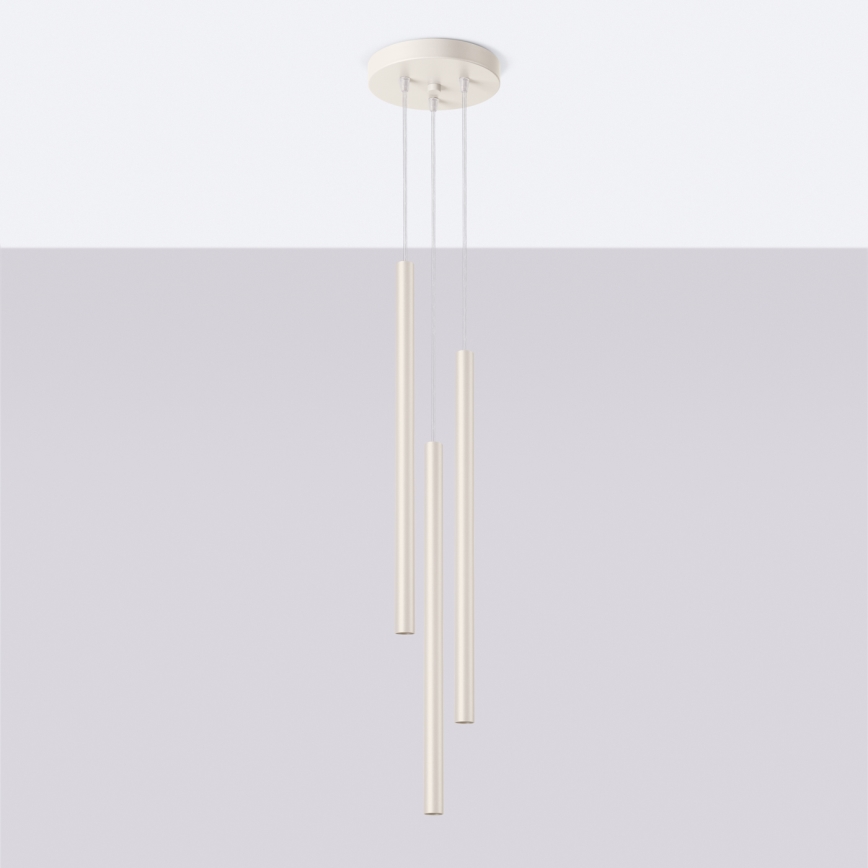 Κρεμαστό φωτιστικό οροφής PASTELO 3xG9/8W/230V κρεμ