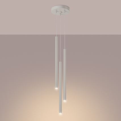 Κρεμαστό φωτιστικό οροφής PASTELO 3xG9/8W/230V κρεμ
