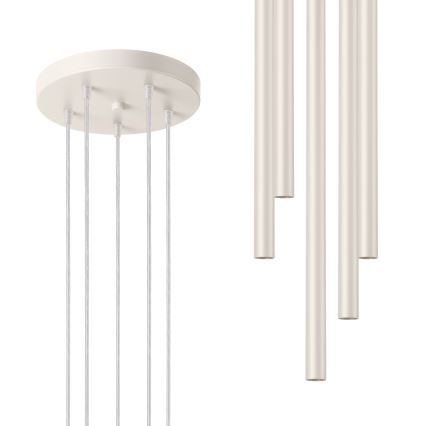 Κρεμαστό φωτιστικό οροφής PASTELO 5xG9/8W/230V κρεμ