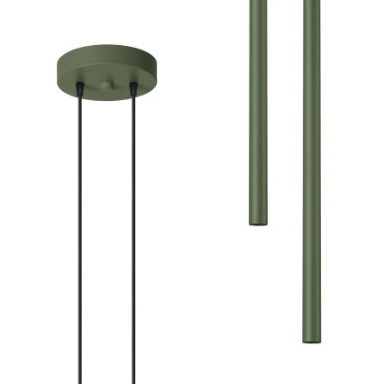 Κρεμαστό φωτιστικό οροφής PASTELO 2xG9/8W/230V πράσινο