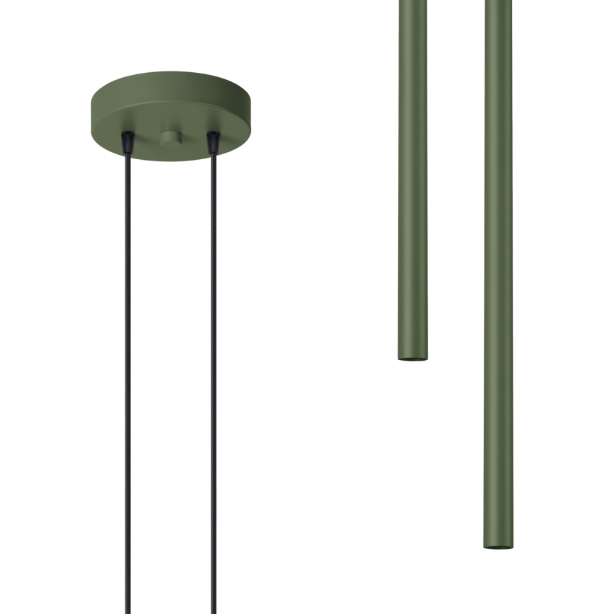 Κρεμαστό φωτιστικό οροφής PASTELO 2xG9/8W/230V πράσινο