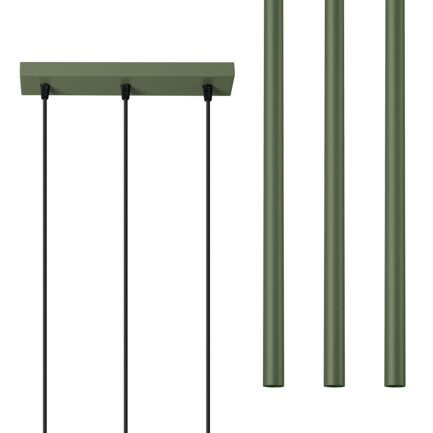 Κρεμαστό φωτιστικό οροφής PASTELO 3xG9/8W/230V πράσινο