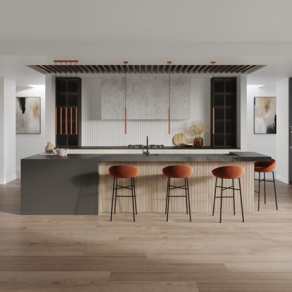 Κρεμαστό φωτιστικό οροφής PASTELO 1xG9/8W/230V κόκκινο