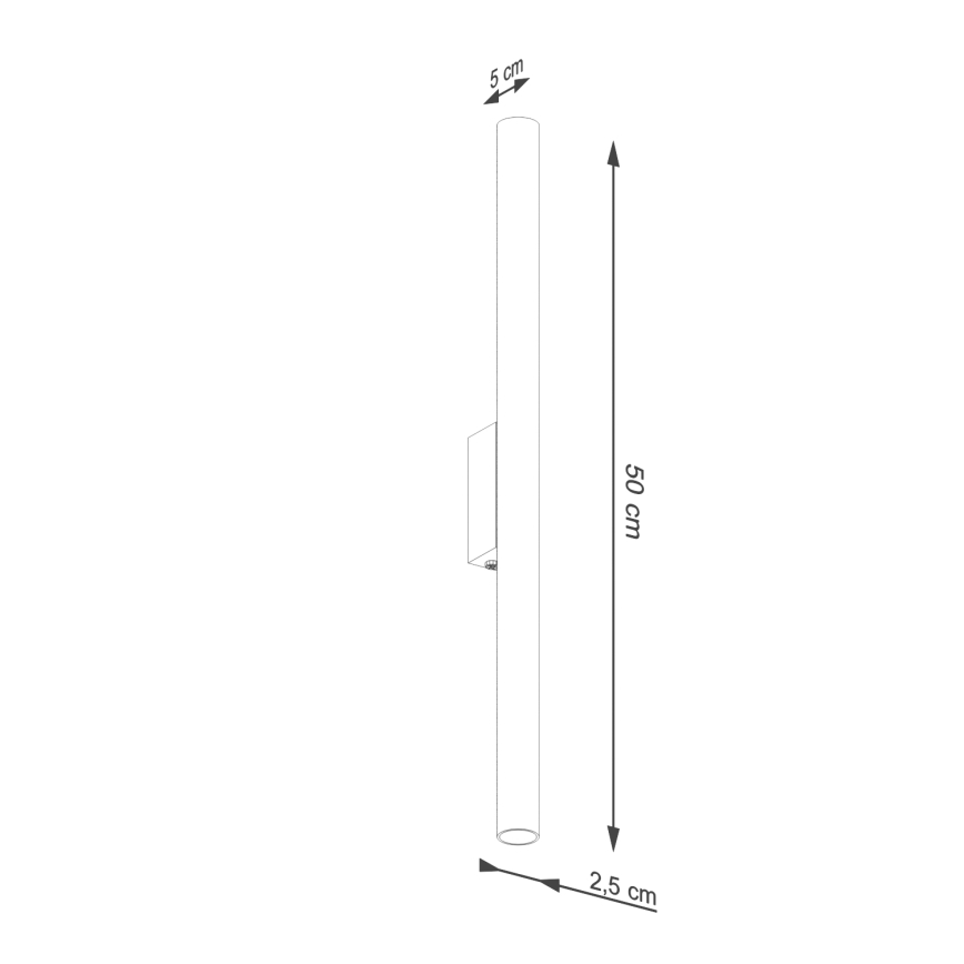 Φωτιστικό τοίχου PASTELO 2xG9/8W/230V κόκκινο