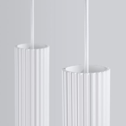 Κρεμαστό φωτιστικό οροφής KARBON 2xGU10/10W/230V λευκό