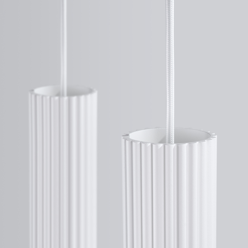 Κρεμαστό φωτιστικό οροφής KARBON 2xGU10/10W/230V λευκό