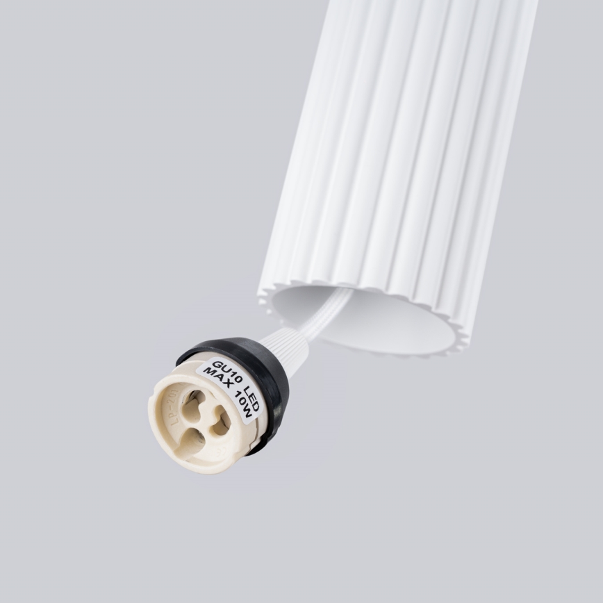 Κρεμαστό φωτιστικό οροφής KARBON 3xGU10/10W/230V λευκό