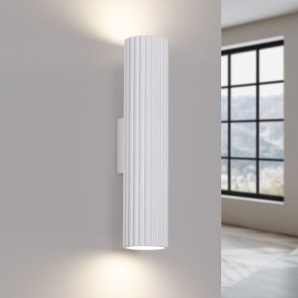 Φωτιστικό τοίχου KARBON 2xGU10/10W/230V λευκό