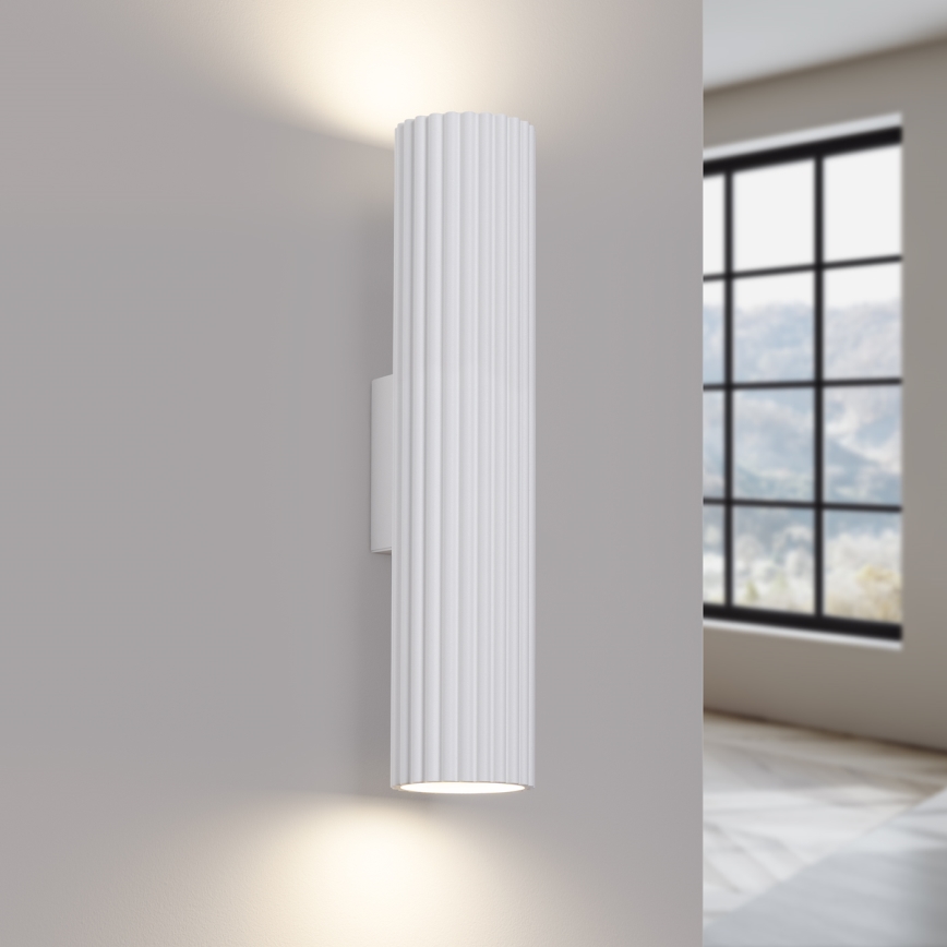Φωτιστικό τοίχου KARBON 2xGU10/10W/230V λευκό