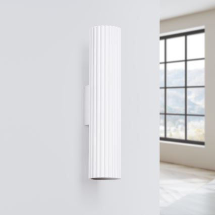 Φωτιστικό τοίχου KARBON 2xGU10/10W/230V λευκό