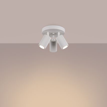 Φωτιστικό σποτ KARBON 3xGU10/10W/230V λευκό