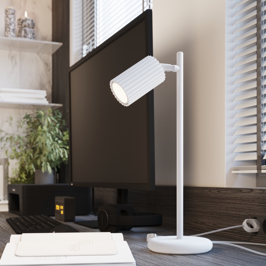 Eπιτραπέζιο φωτιστικό KARBON 1xGU10/10W/230V λευκό