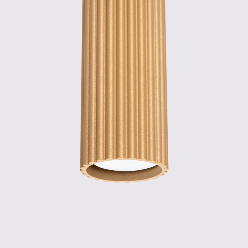 Κρεμαστό φωτιστικό οροφής KARBON 3xGU10/10W/230V χρυσό