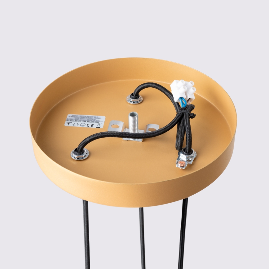 Κρεμαστό φωτιστικό οροφής KARBON 3xGU10/10W/230V χρυσό