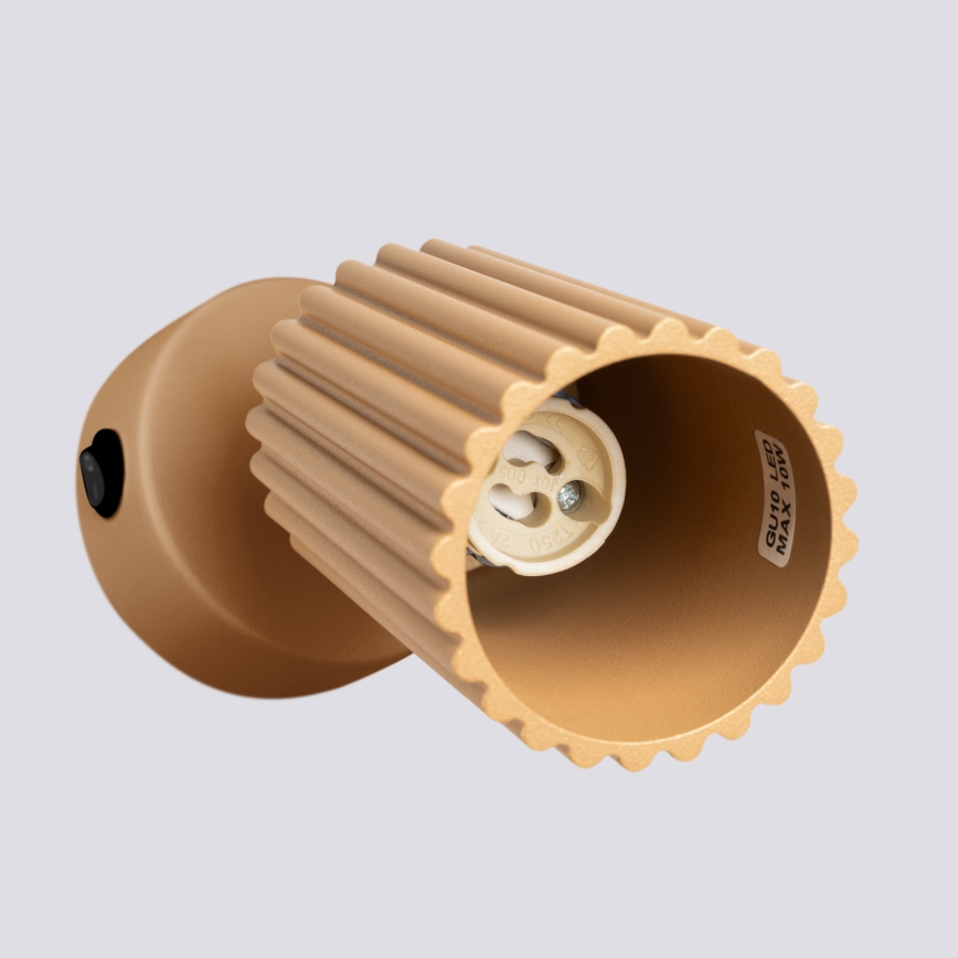 Σποτ τοίχου KARBON 1xGU10/10W/230V χρυσό