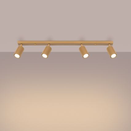 Φωτιστικό σποτ KARBON 4xGU10/10W/230V χρυσό