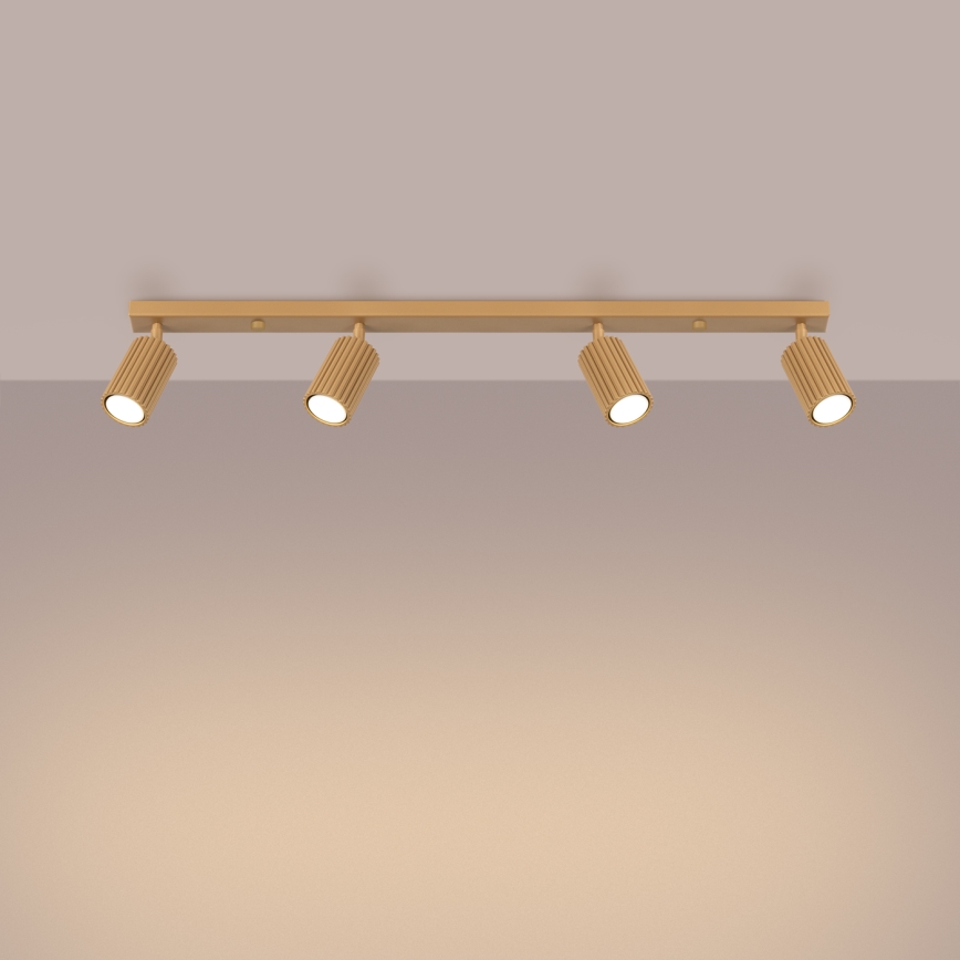 Φωτιστικό σποτ KARBON 4xGU10/10W/230V χρυσό