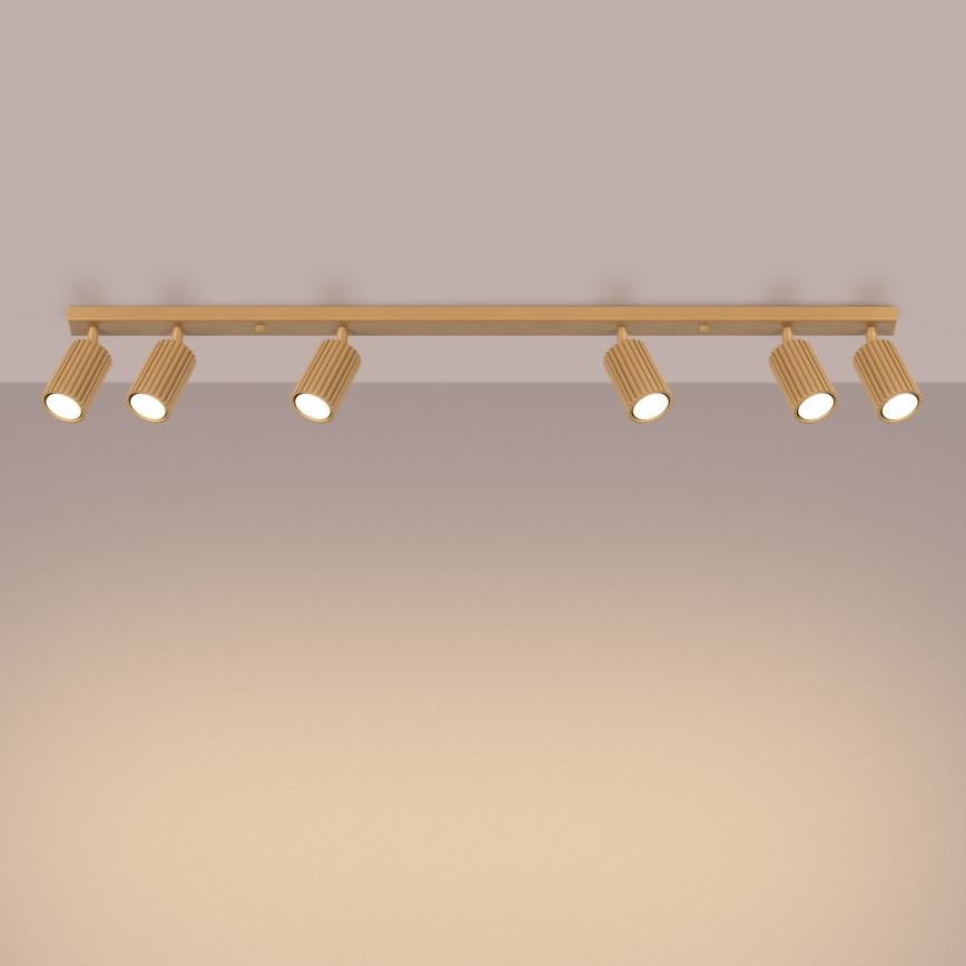 Φωτιστικό σποτ KARBON 6xGU10/10W/230V χρυσό