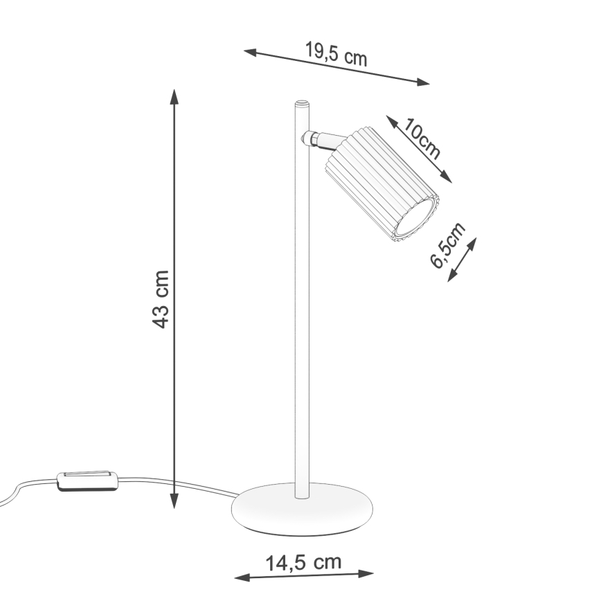 Eπιτραπέζιο φωτιστικό KARBON 1xGU10/10W/230V χρυσό