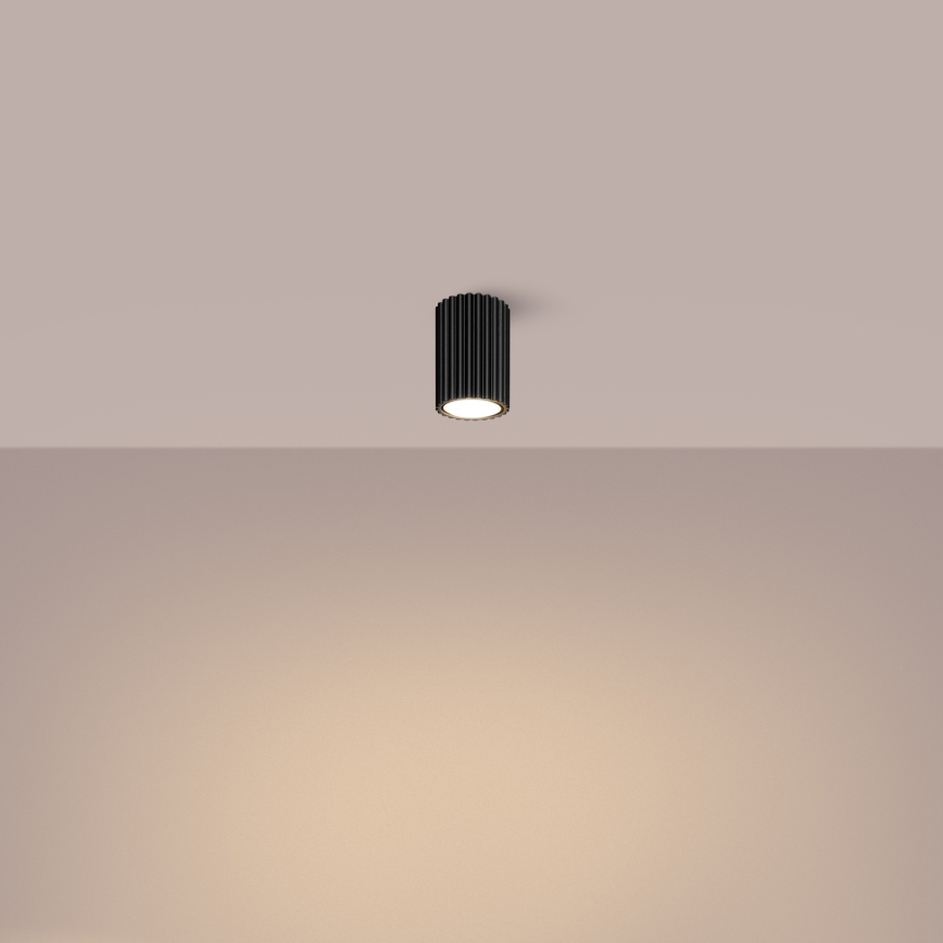 Φωτιστικό σποτ KARBON 1xGU10/10W/230V 10 cm μαύρο