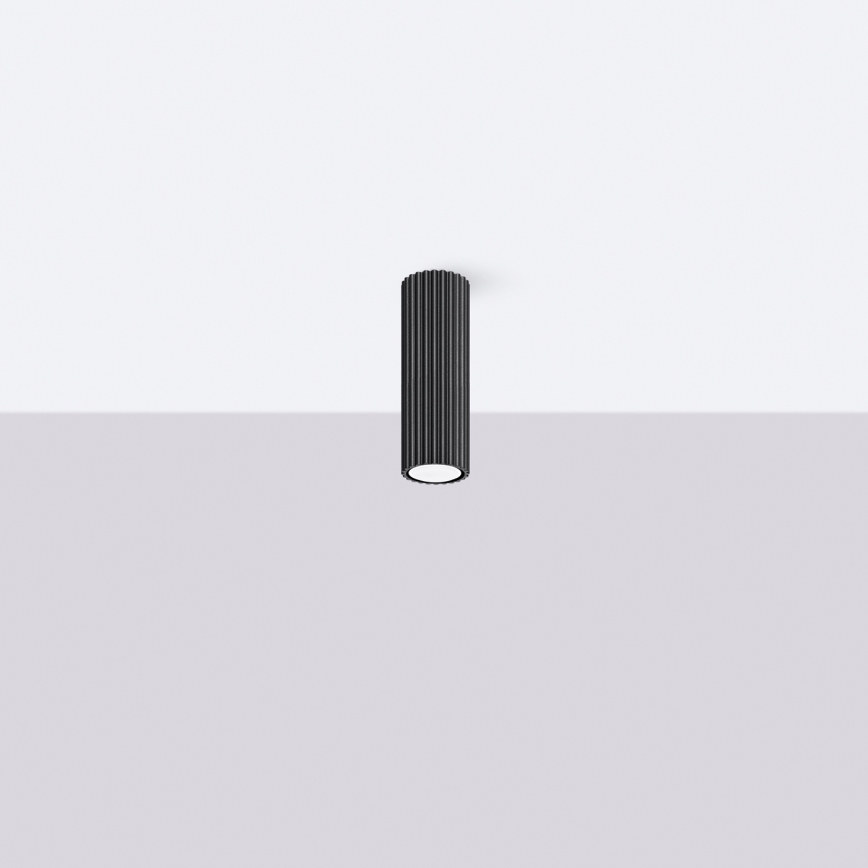 Φωτιστικό σποτ KARBON 1xGU10/10W/230V 20 cm μαύρο