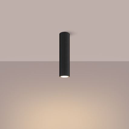 Φωτιστικό σποτ KARBON 1xGU10/10W/230V 30 cm μαύρο