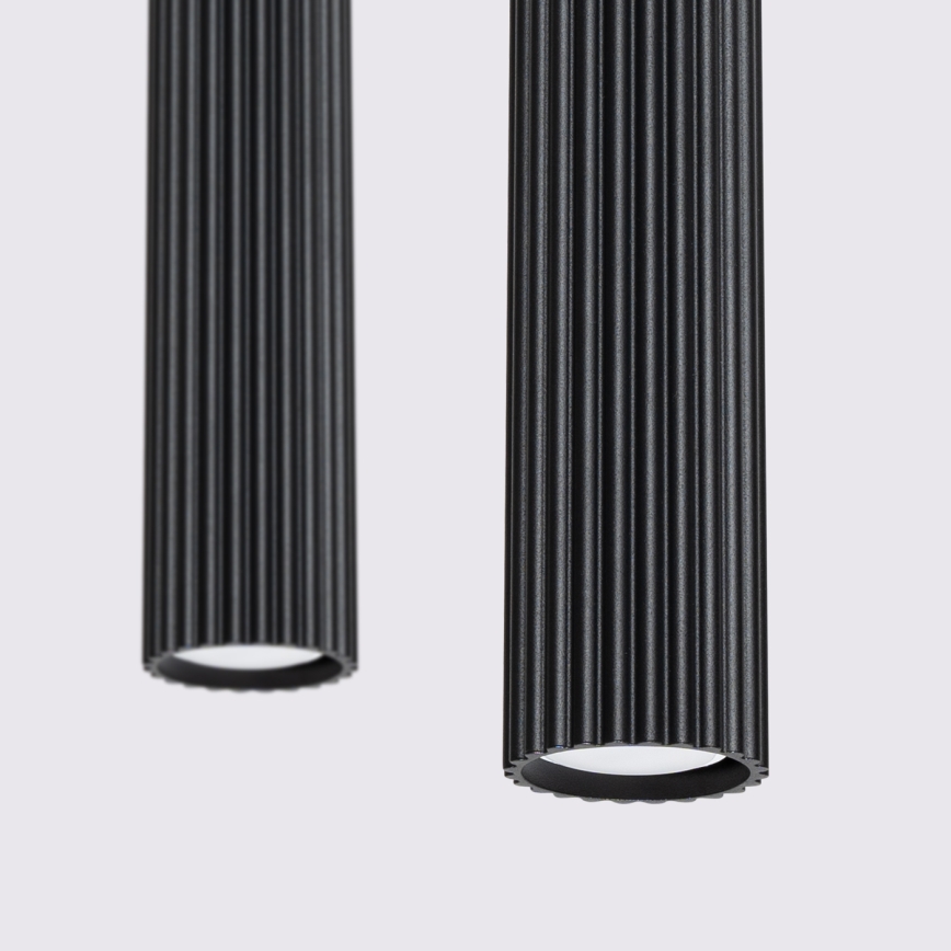 Κρεμαστό φωτιστικό οροφής KARBON 2xGU10/10W/230V μαύρο