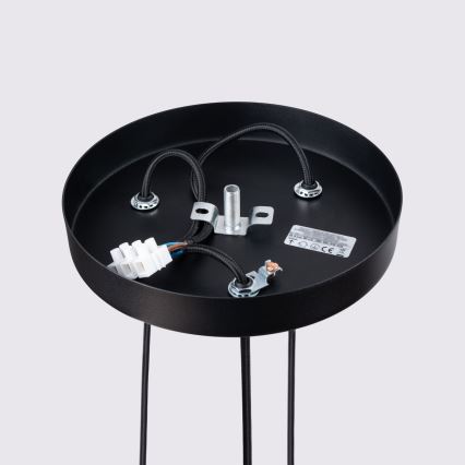 Κρεμαστό φωτιστικό οροφής KARBON 3xGU10/10W/230V μαύρο