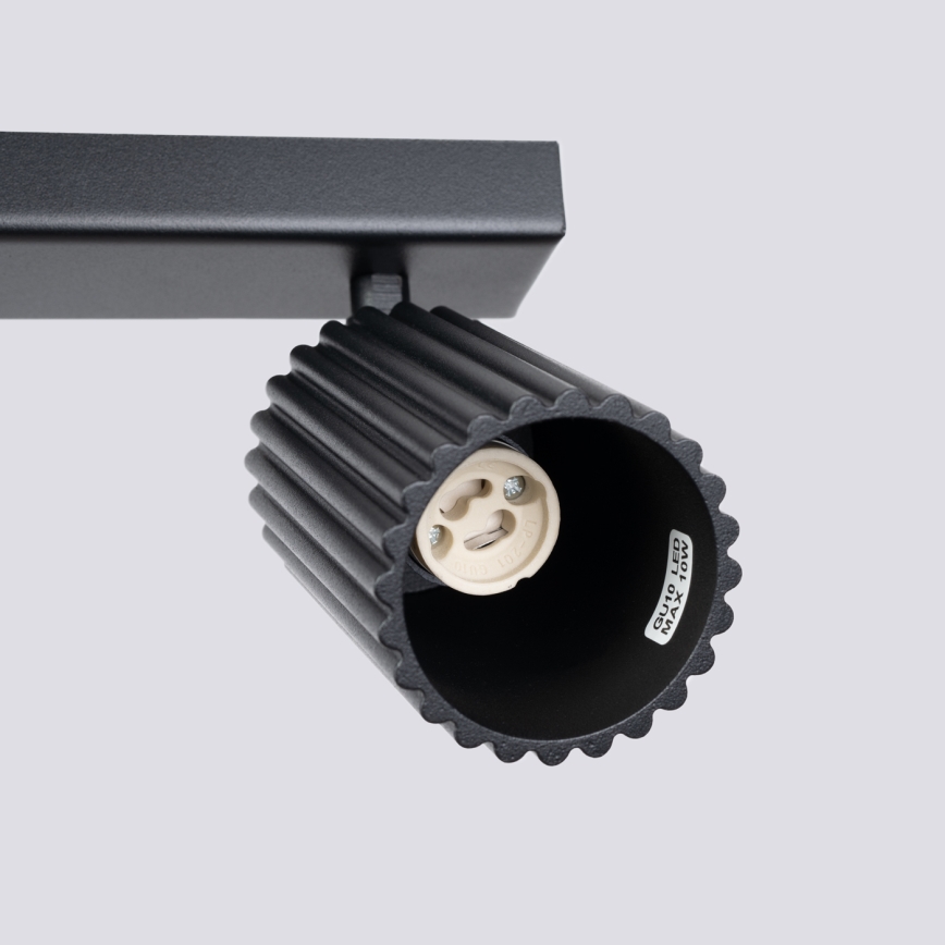 Φωτιστικό σποτ KARBON 2xGU10/10W/230V μαύρο