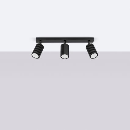 Φωτιστικό σποτ KARBON 3xGU10/10W/230V μαύρο